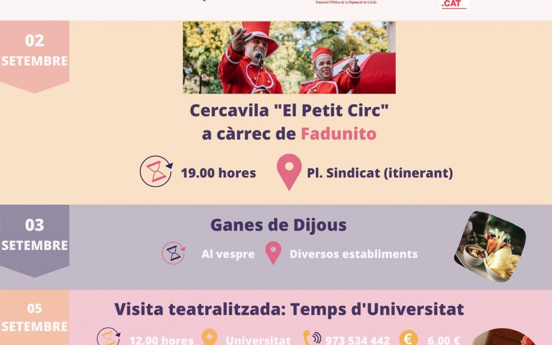 Cervera resumes the activities of the Festival