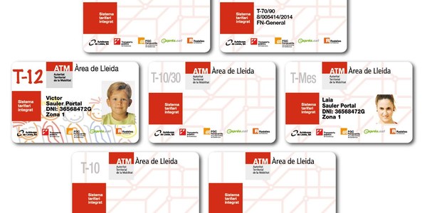 ATM season tickets allow you to travel by public transport through the Lleida Area at very low prices