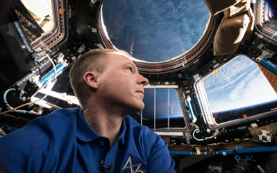 L’astronauta de la NASA Terry Virts, a la Casa Dalmases de Cervera