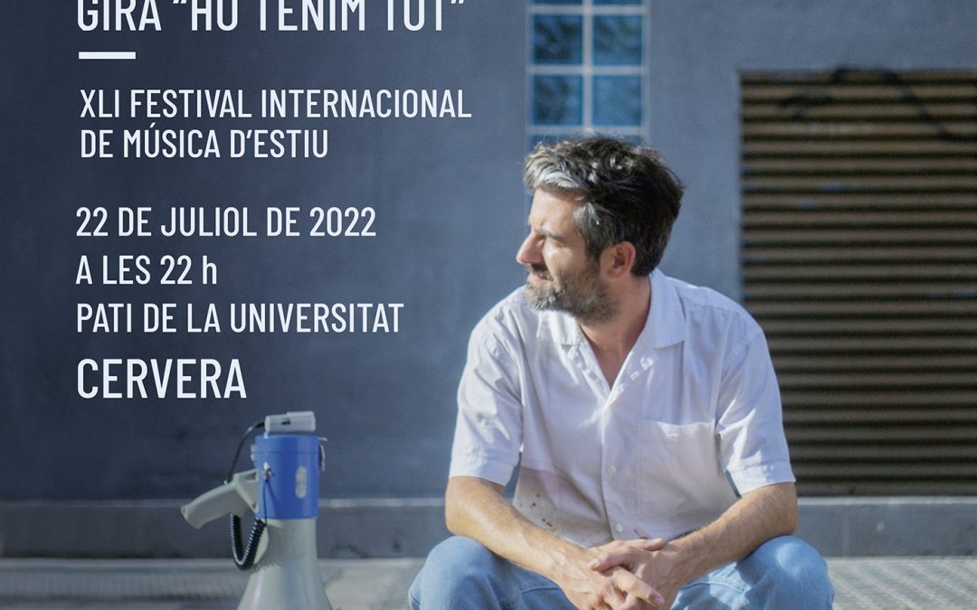 Joan Dausà actuarà al Festival Internacional de Música de Cervera